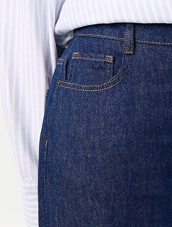 Jean wide legs avec nœuds fantaisies sur les côtés