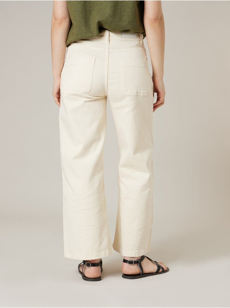 Jean widleg femme 'Deeluxe' Blanc - Kiabi
