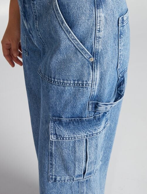 Jean wild leg + 2 poches larges - Kiabi
