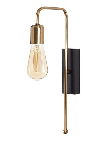 JEANNE - Applique murale noire et dorée