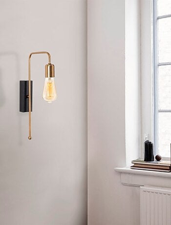 JEANNE - Applique murale noire et dorée