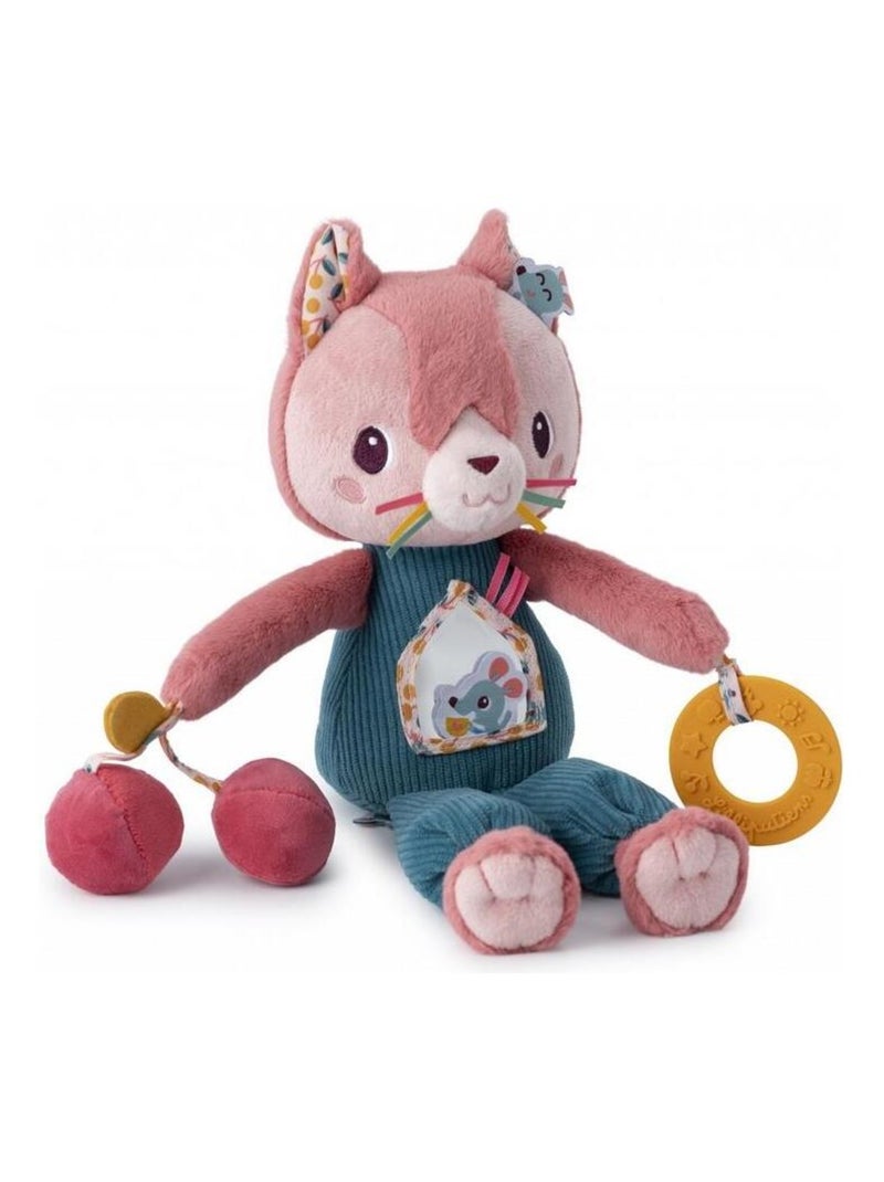 Jeanne le chat Peluche multiactivites Orange - Kiabi