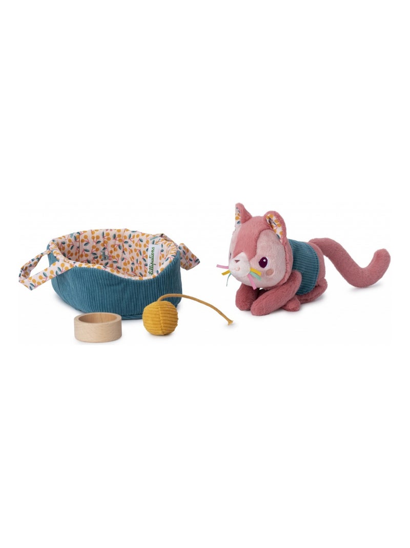 Jeanne le chat son panier Violet - Kiabi