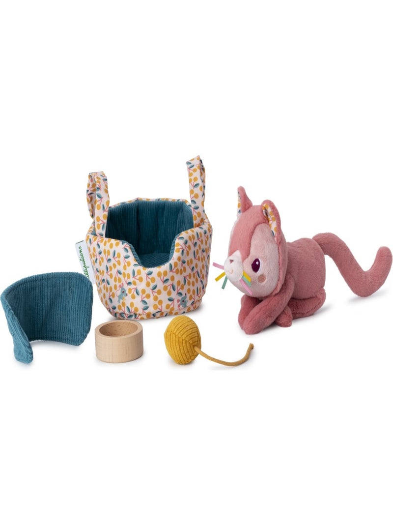 Jeanne le chat son panier Violet - Kiabi