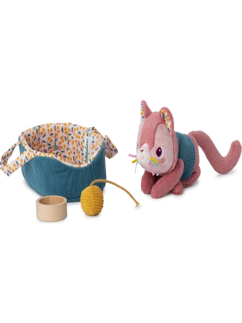 Jeanne le chat son panier Violet - Kiabi