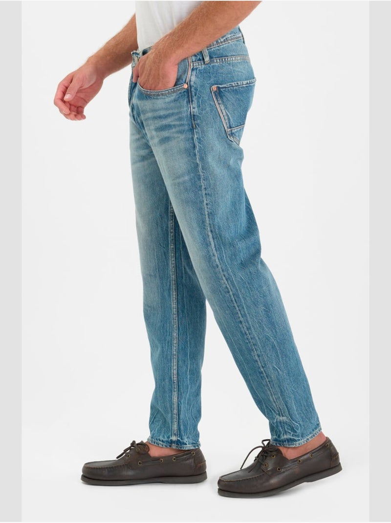 Jeans 1999 loose loose large 'Le Temps Des Cerises' Bleu - Kiabi
