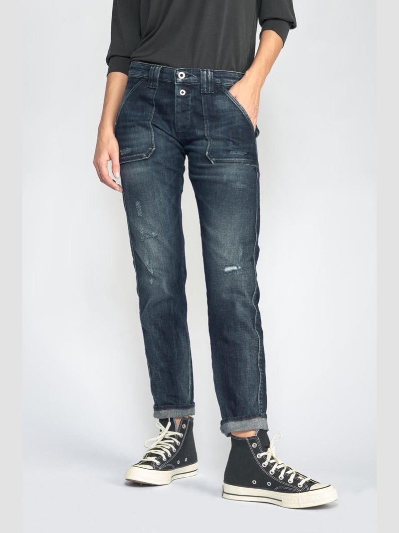 Jeans 200/43 boyfit 'Le Temps Des Cerises' Noir - Kiabi