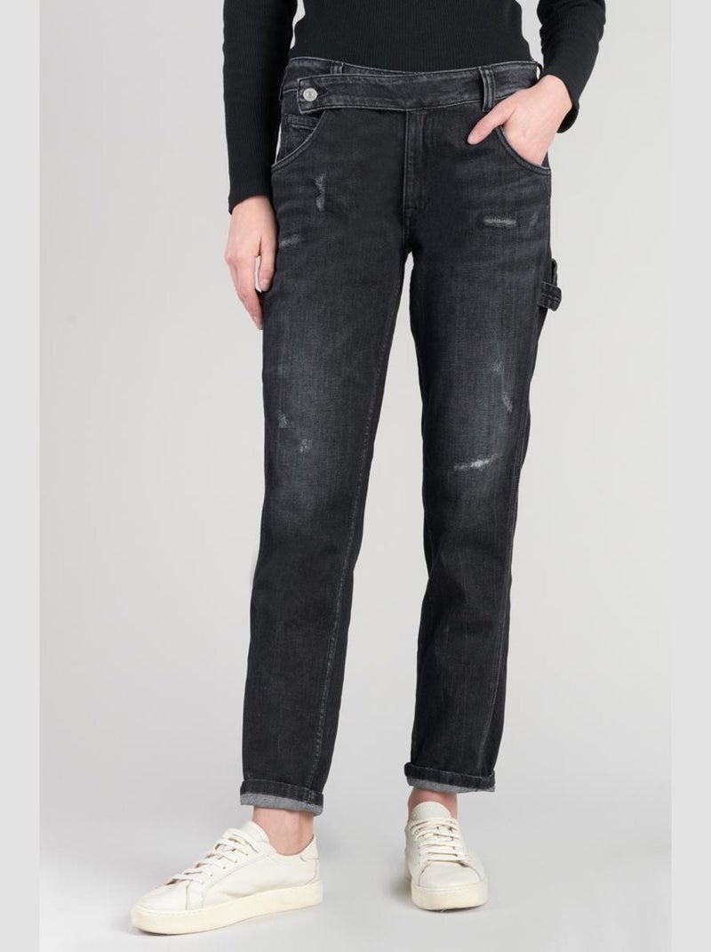 Jeans 200/43 boyfit 'Le Temps Des Cerises' Noir - Kiabi