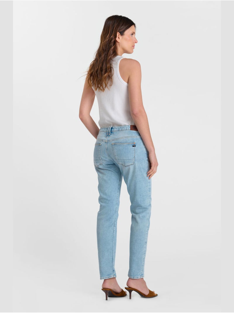 Jeans 200/43 loose large 7/8ème 'Le Temps Des Cerises' Bleu - Kiabi