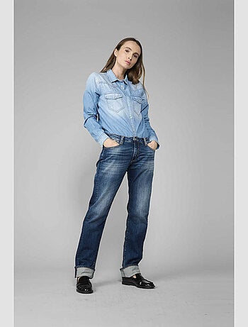 Jeans 200/50 boyfit loose large 7/8ème 'Le Temps Des Cerises'
