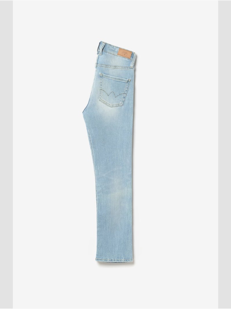 Jeans 400/12 mom droite 7/8ème 'Le Temps Des Cerises' Bleu - Kiabi