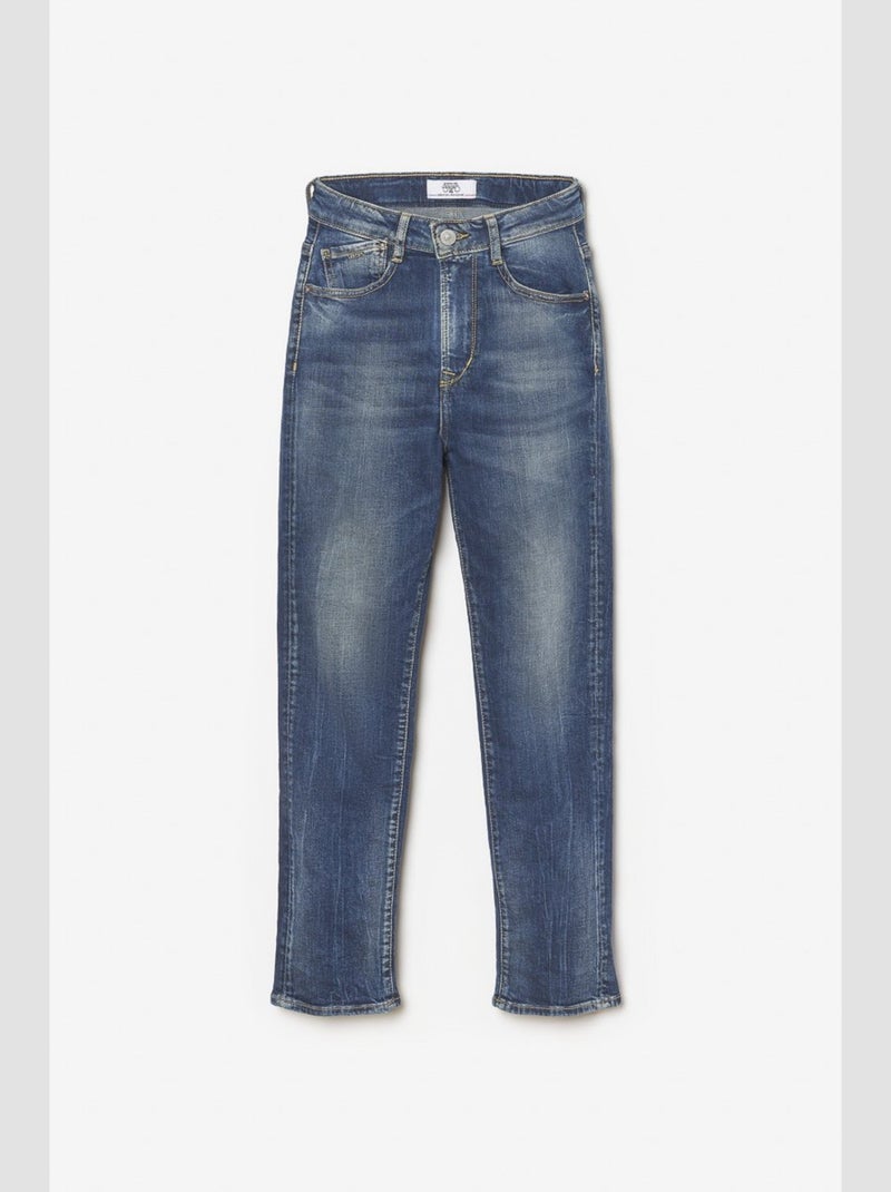 Jeans 400/12 mom taille haute 7/8ème droite 7/8ème 'Le Temps Des Cerises' Bleu - Kiabi