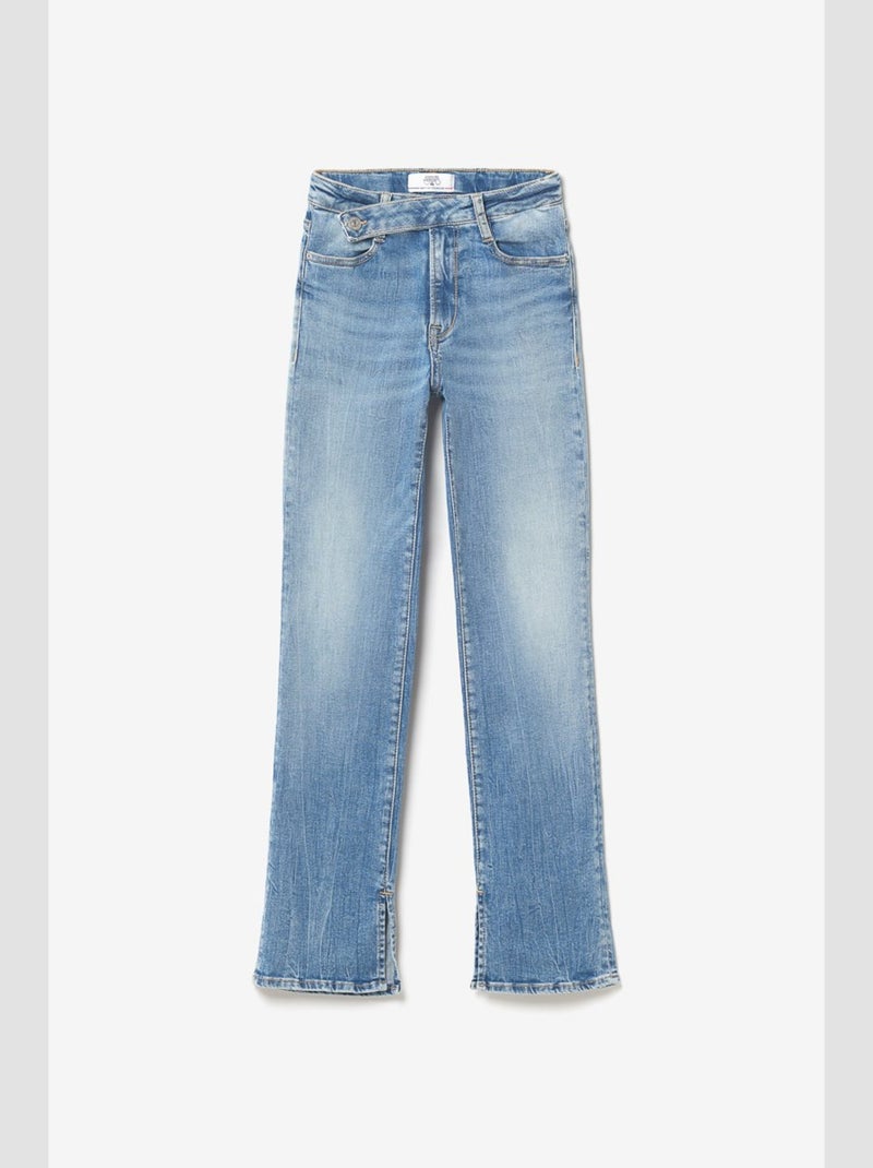 Jeans 400/14 mom taille haute 7/8ème 7/8ème 'Le Temps Des Cerises' Bleu - Kiabi