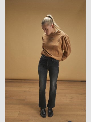 Jeans 400/14 mom taille haute 7/8ème regular droit 'Le Temps Des Cerises'