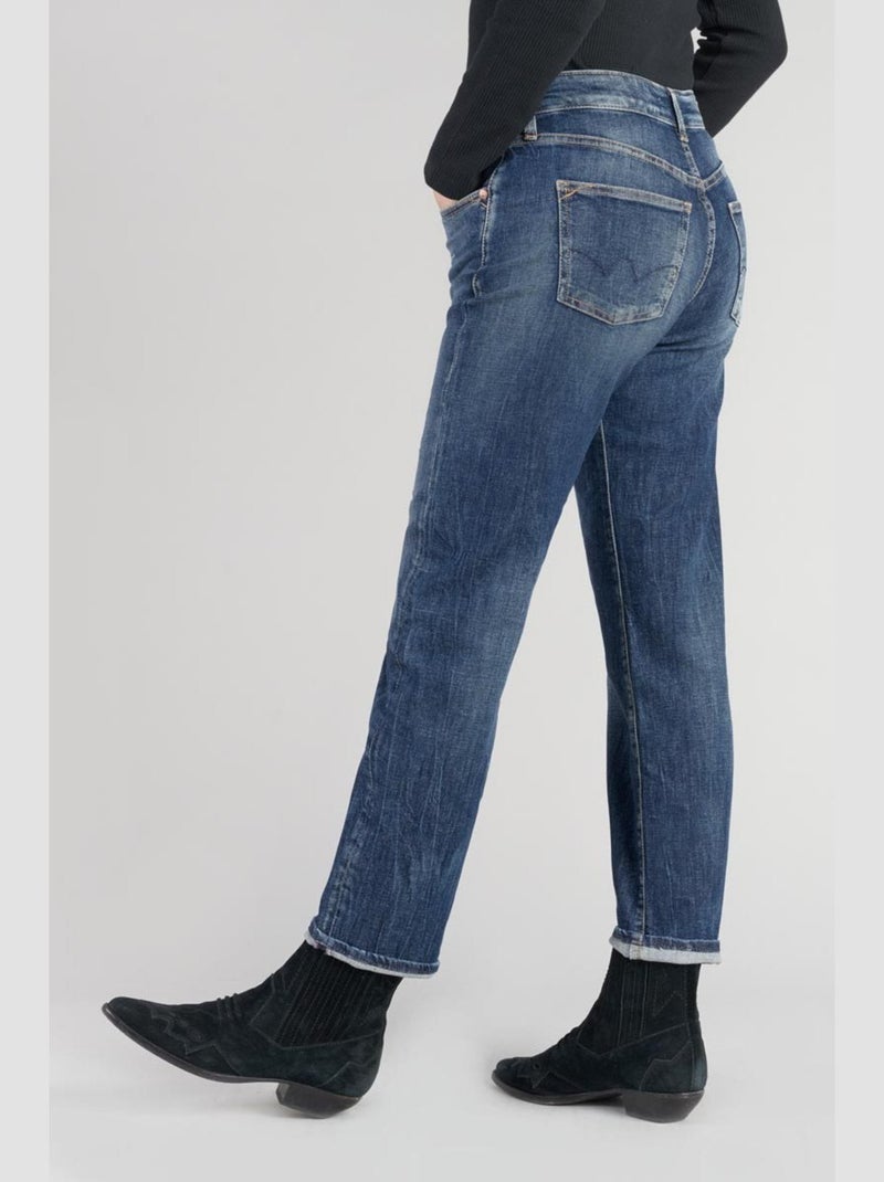 Jeans 400/17 mom droite 7/8ème 'Le Temps Des Cerises' Bleu - Kiabi