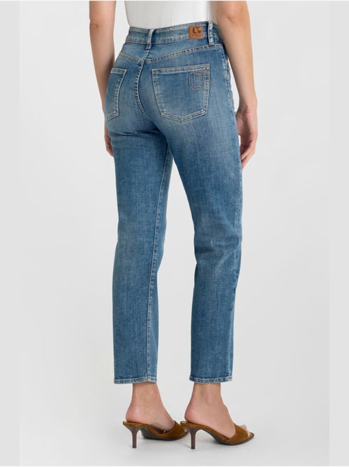 Jeans 400/17 mom droite 7/8ème 'Le Temps Des Cerises' - Kiabi