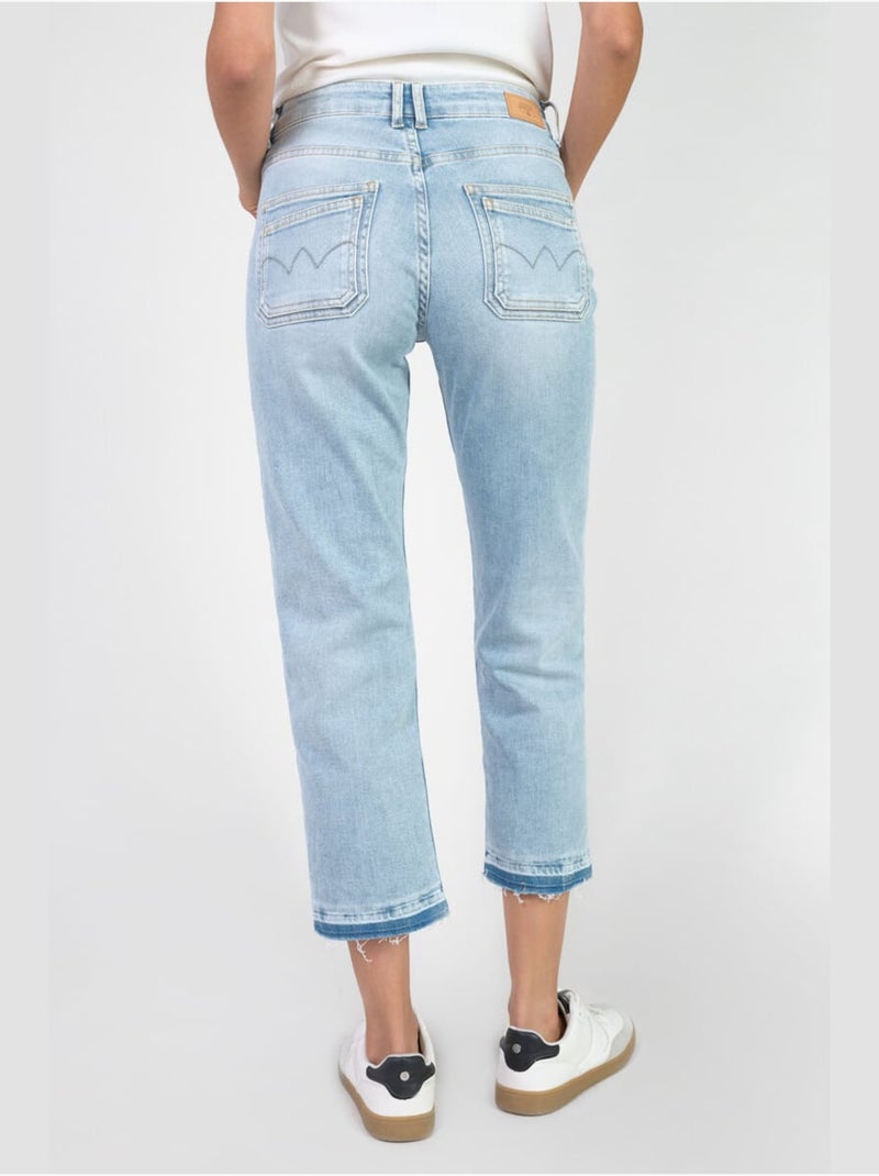 Jeans 400/17 mom droite 'Le Temps Des Cerises' Bleu - Kiabi