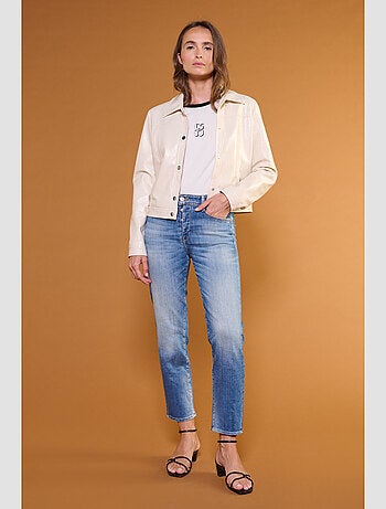 Jeans 400/17 mom taille haute 7/8ème droite 7/8ème 'Le Temps Des Cerises'