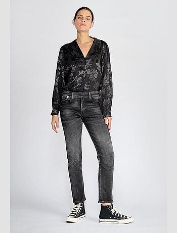 Jeans 400/17 mom taille haute 7/8ème droite 7/8ème 'Le Temps Des Cerises'