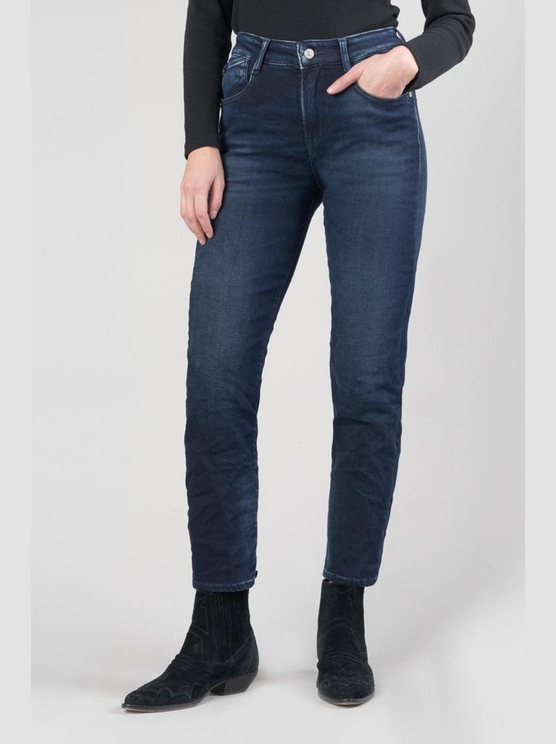 Jeans 400/17 mom taille haute 7/8ème mom 7/8ème 'Le Temps Des Cerises' Bleu - Kiabi