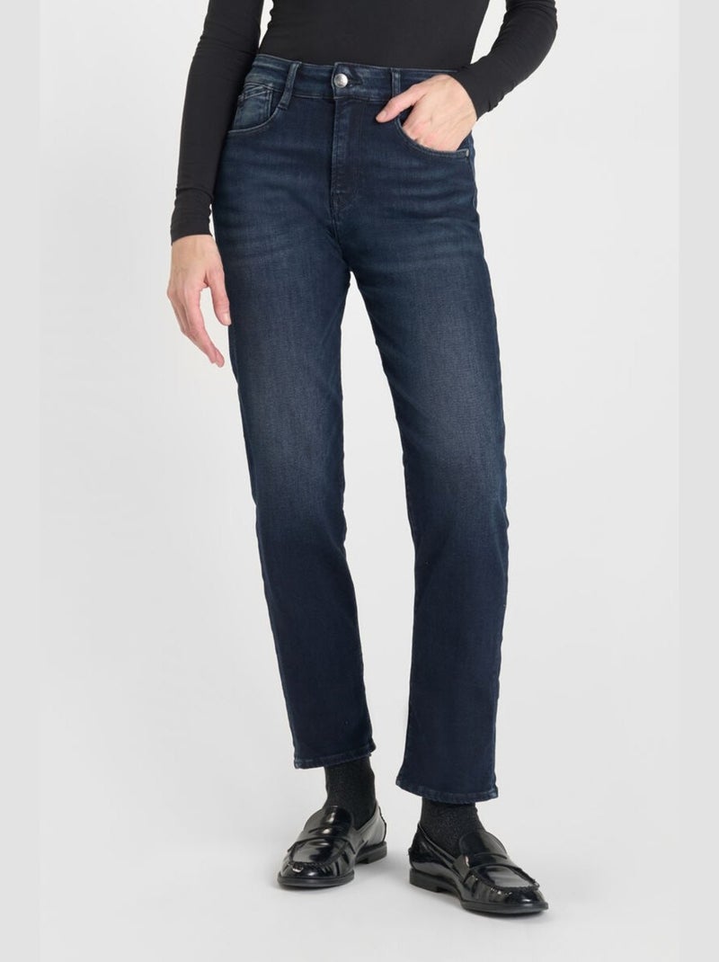 Jeans 400/17 mom taille haute 7/8ème mom 7/8ème 'Le Temps Des Cerises' Bleu - Kiabi