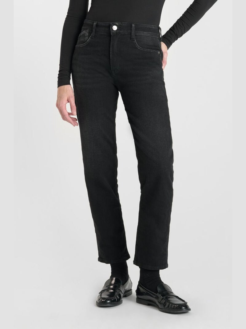Jeans 400/17 mom taille haute 7/8ème mom 7/8ème 'Le Temps Des Cerises' Noir - Kiabi