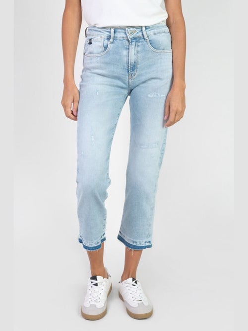 Jeans 400/17 mom taille haute 7/8ème mom 'Le Temps Des Cerises' - Kiabi