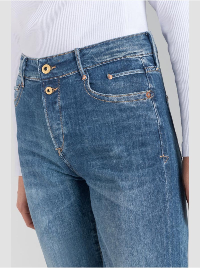 Jeans 400/18 droite 7/8ème 'Le Temps Des Cerises' Bleu - Kiabi