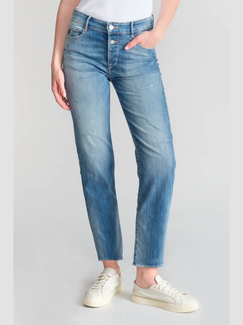 Jeans 400/18 mom 7/8ème 'Le Temps Des Cerises' Bleu - Kiabi
