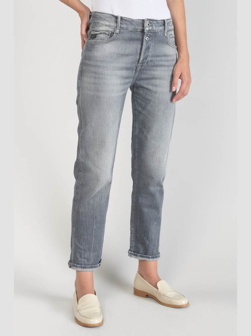 Jeans 400/18 mom 7/8ème 'Le Temps Des Cerises' Gris - Kiabi