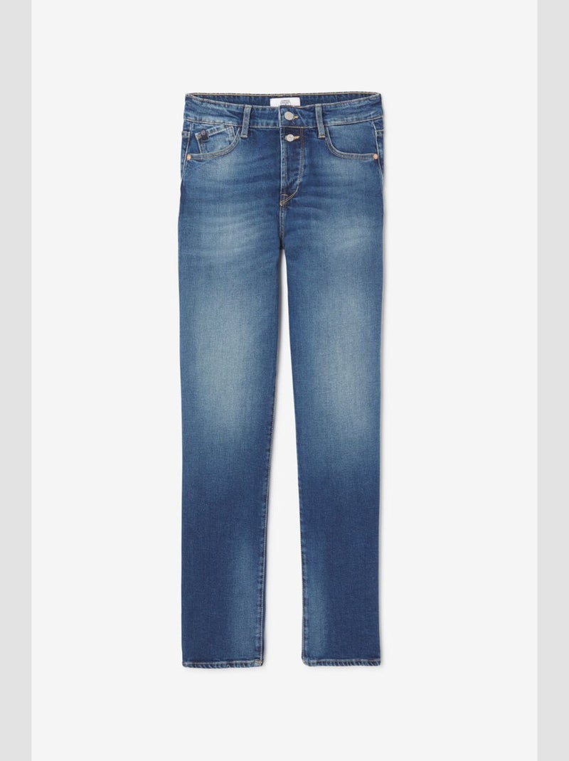 Jeans 400/19 mom Basic taille haute bleu N°3 'Le Temps Des Cerises' Bleu - Kiabi