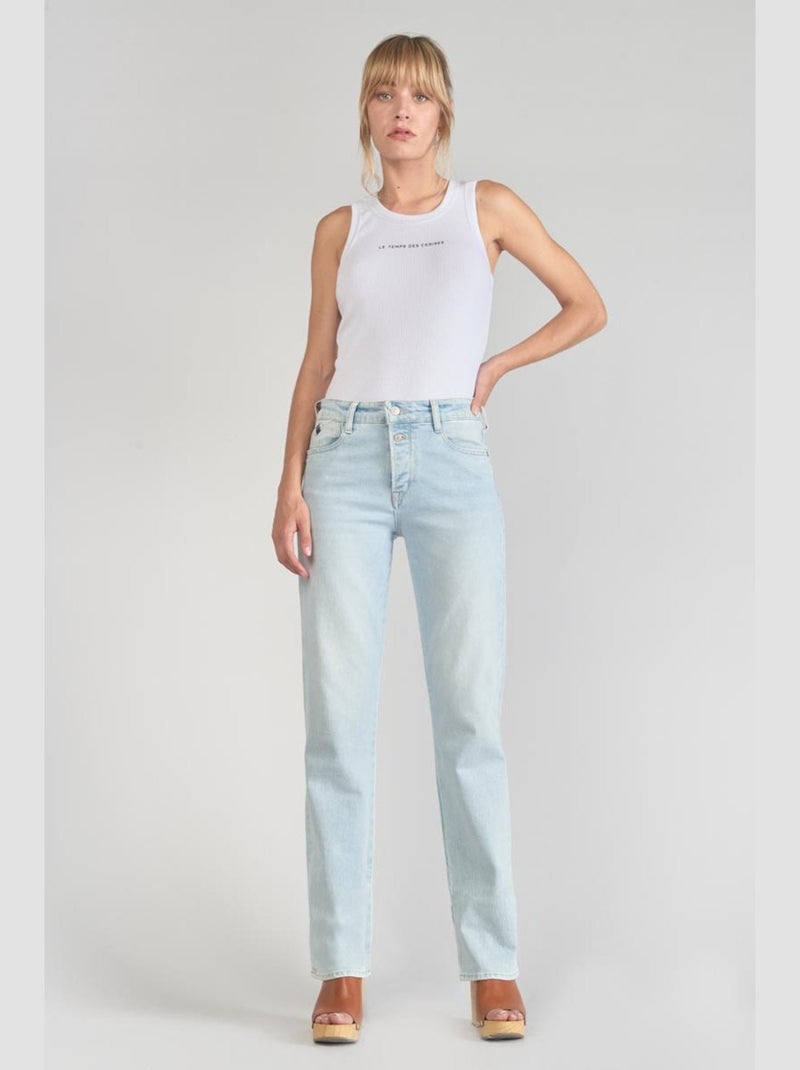 Jeans 400/19 mom taille haute 'Le Temps Des Cerises' Bleu - Kiabi
