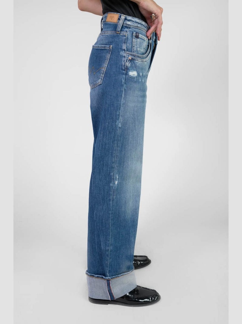 Jeans 400/28 loose large 'Le Temps Des Cerises' Bleu - Kiabi