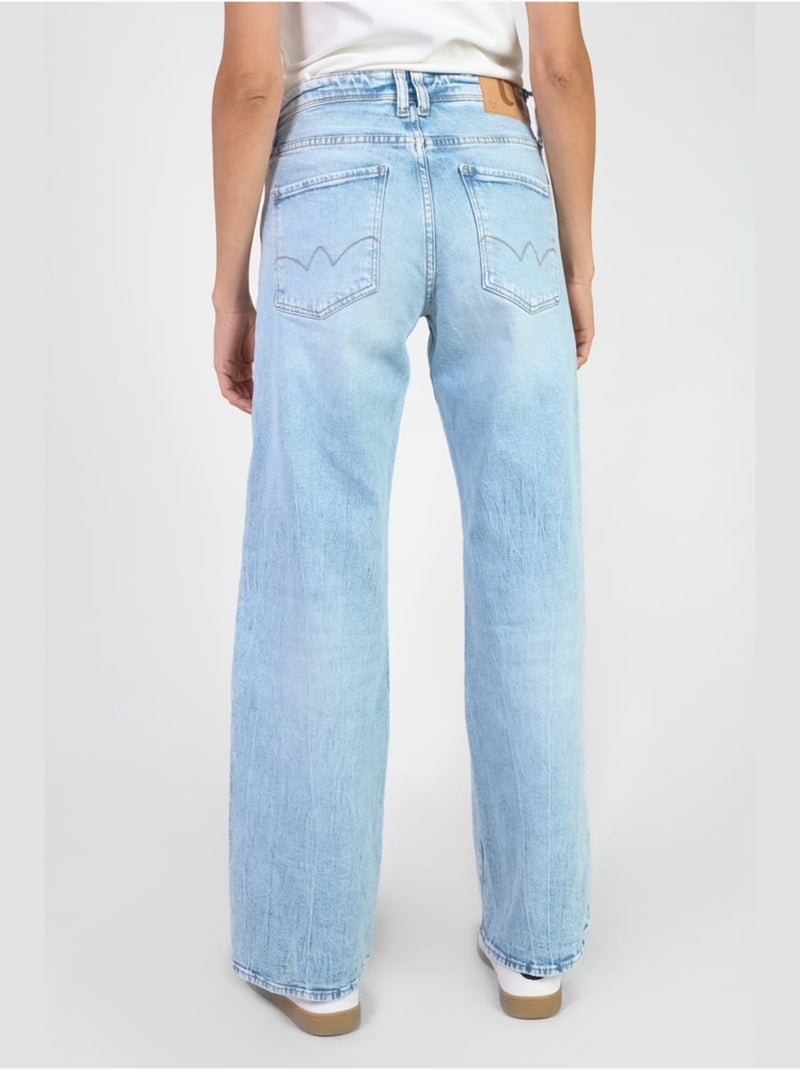 Jeans 400/28 loose loose large 'Le Temps Des Cerises' Bleu - Kiabi