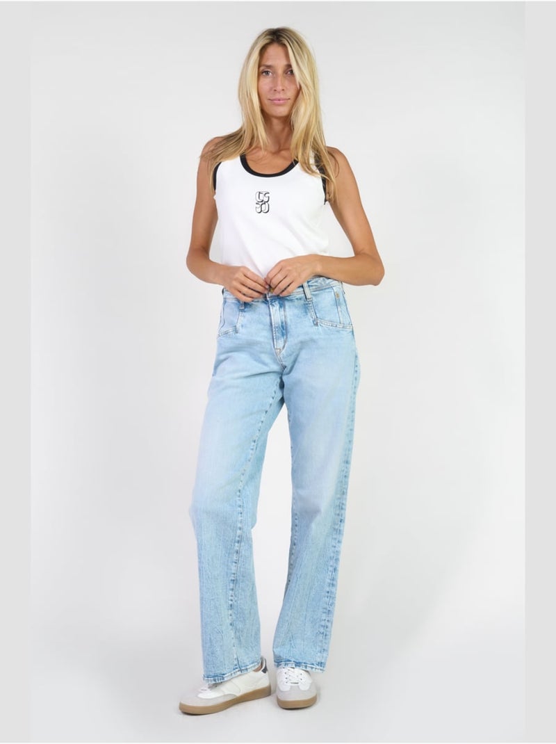 Jeans 400/28 loose loose large 'Le Temps Des Cerises' Bleu - Kiabi
