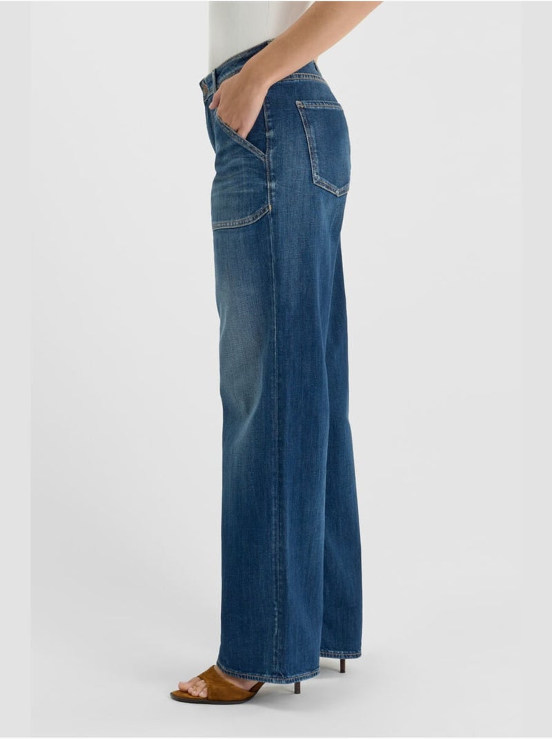 Jeans 400/28 loose loose large 'Le Temps Des Cerises' Bleu - Kiabi