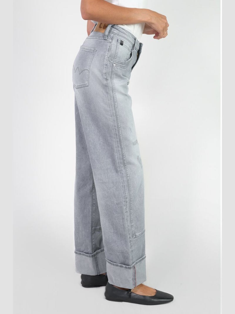 Jeans 400/28 loose loose large 'Le Temps Des Cerises' Gris - Kiabi