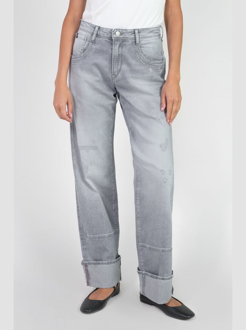 Jeans 400/28 loose loose large 'Le Temps Des Cerises' Gris - Kiabi