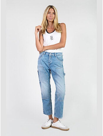 Jeans 400/60 girlfriend loose large 7/8ème 'Le Temps Des Cerises'