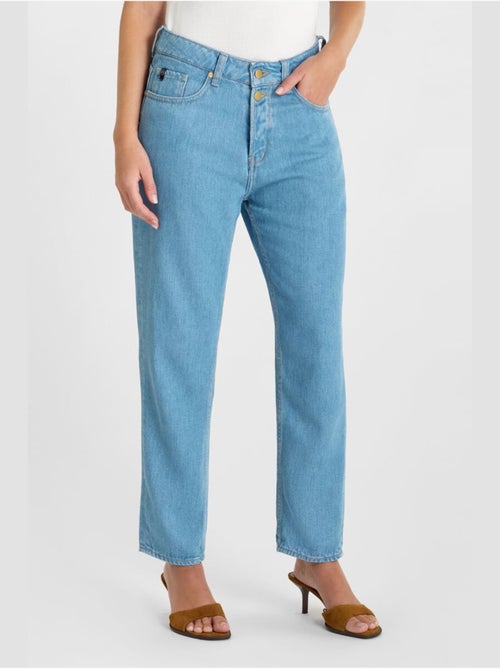 Jeans 400/60 girlfriend loose large 7/8ème 'Le Temps Des Cerises' - Kiabi Jeans 400/60 girlfriend loose large 7/8ème 'Le Temps Des Cerises' - Kiabi