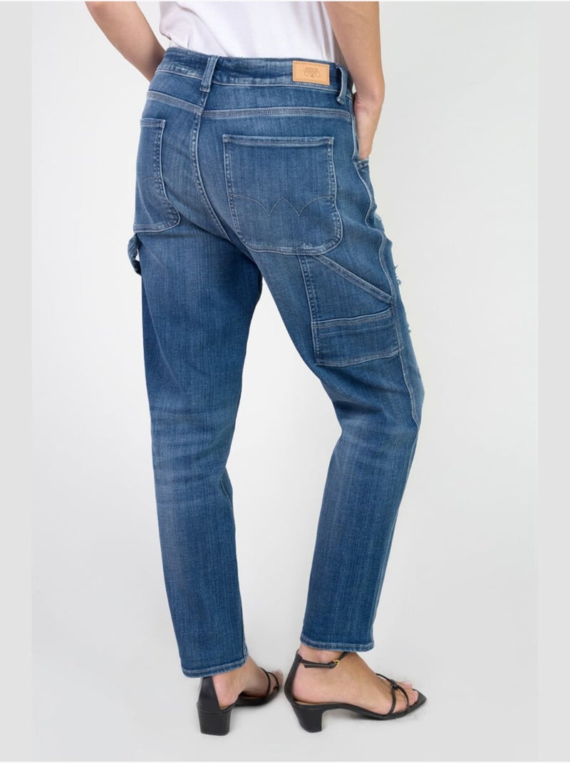 Jeans 400/60 girlfriend loose large 'Le Temps Des Cerises' Bleu - Kiabi