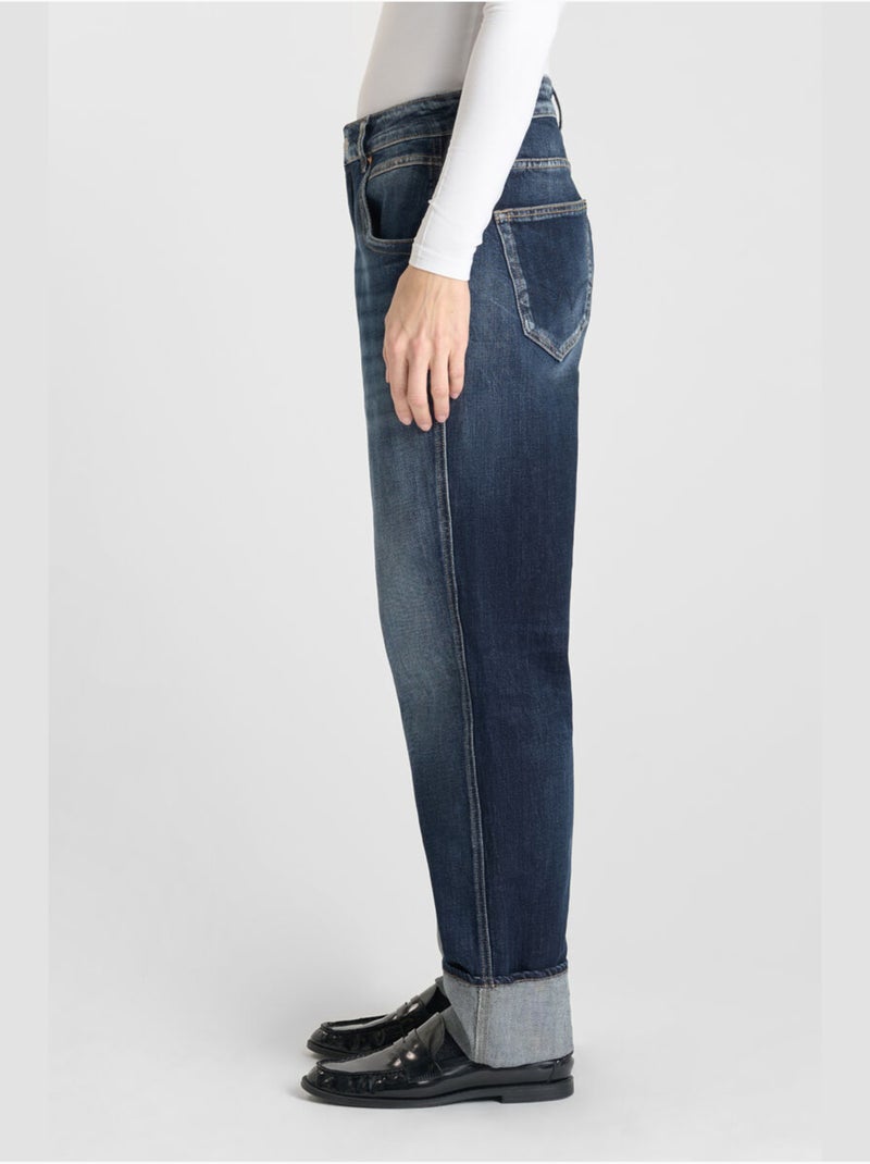 Jeans 400/60 girlfriend loose large 'Le Temps Des Cerises' Bleu - Kiabi