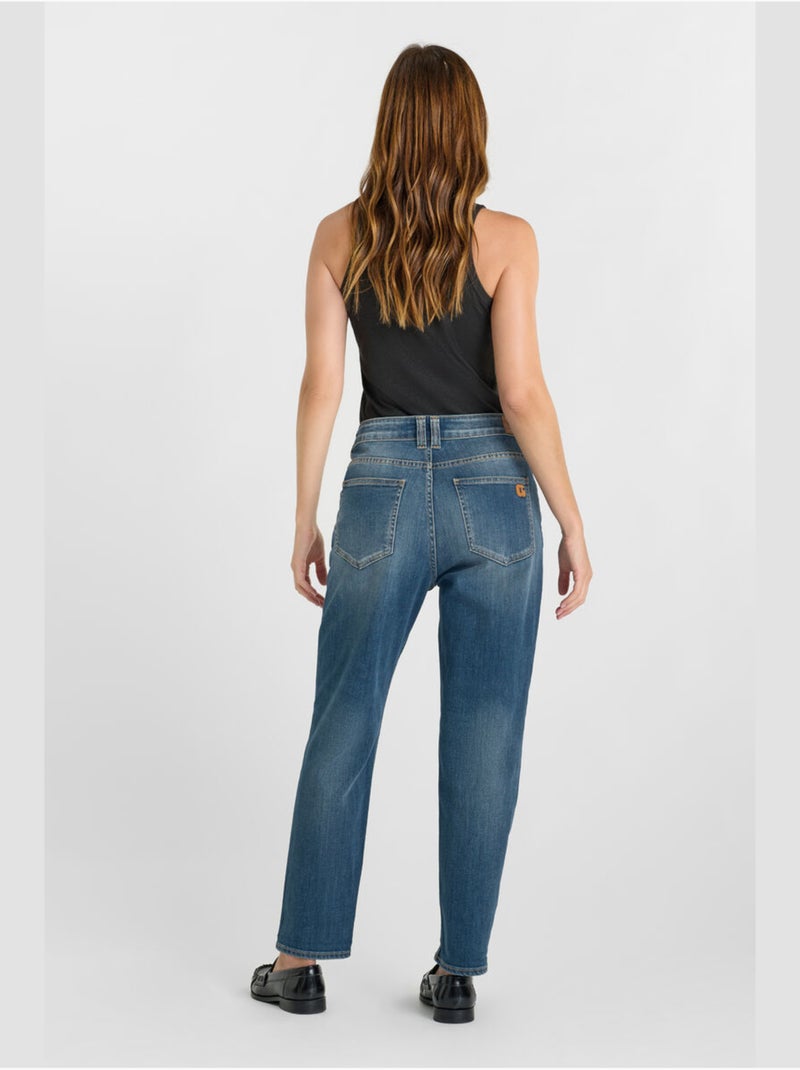 Jeans 400/60 girlfriend loose large 'Le Temps Des Cerises' Bleu - Kiabi