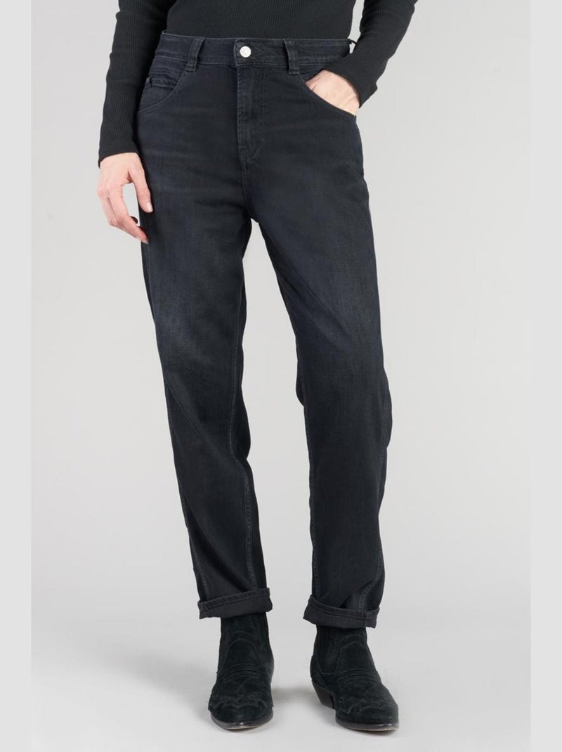 Jeans 400/60 girlfriend taille haute loose large 'Le Temps Des Cerises' Bleu - Kiabi