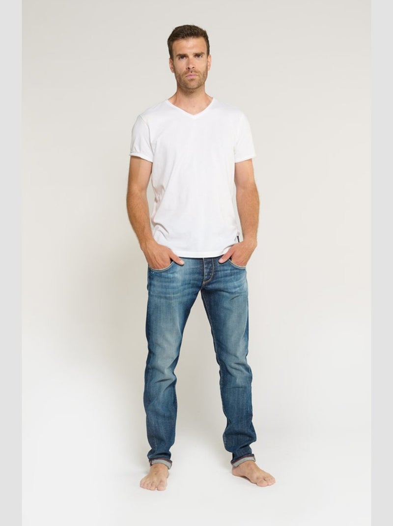 Jeans 700/11 stretch ajusté 'Le Temps Des Cerises' Bleu - Kiabi