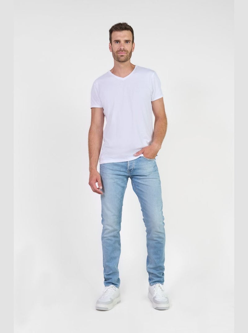 Jeans 700/11 stretch ajusté 'Le Temps Des Cerises' Bleu - Kiabi