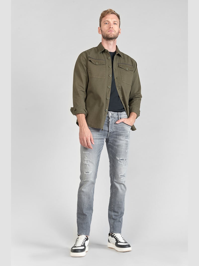 Jeans 700/11 stretch ajusté 'Le Temps Des Cerises' Gris - Kiabi