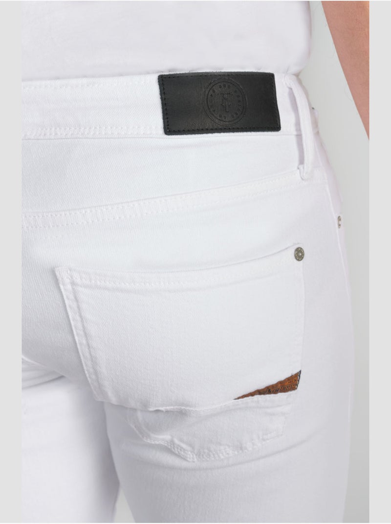 Jeans 700/11 stretch slim 'le temps des cerises' Blanc - Kiabi