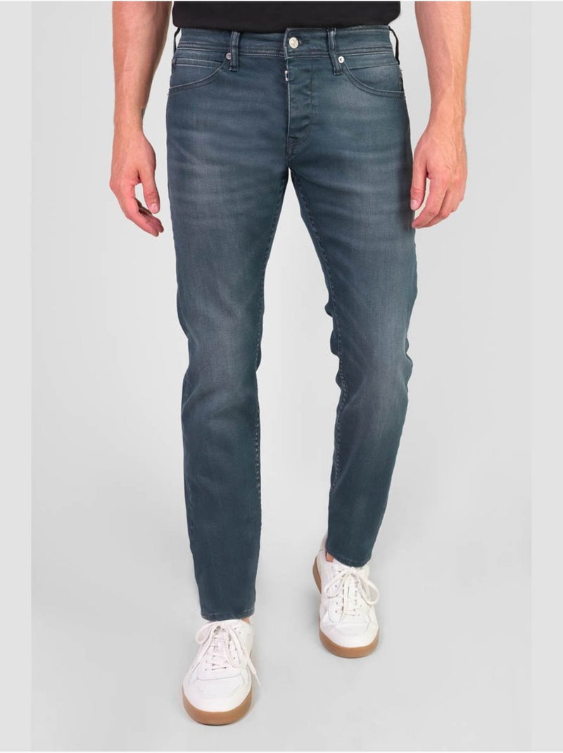 Jeans 700/11 stretch slim 'le temps des cerises' Bleu - Kiabi