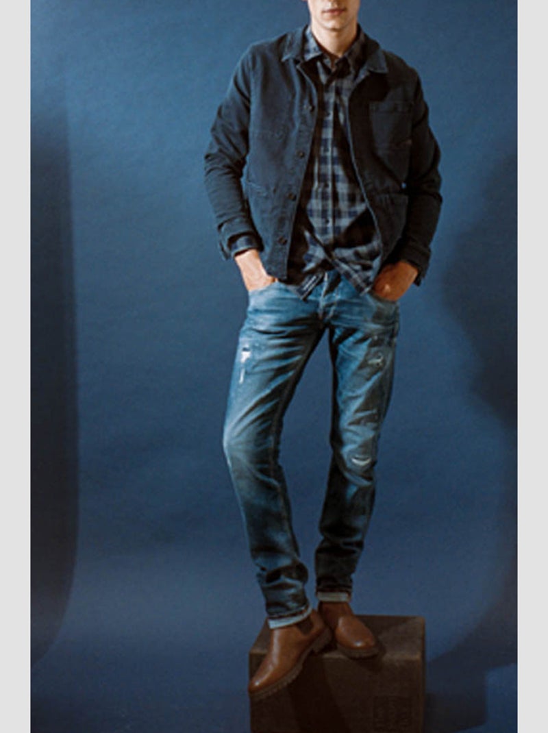 Jeans 700/11 stretch slim 'Le Temps Des Cerises' Bleu - Kiabi